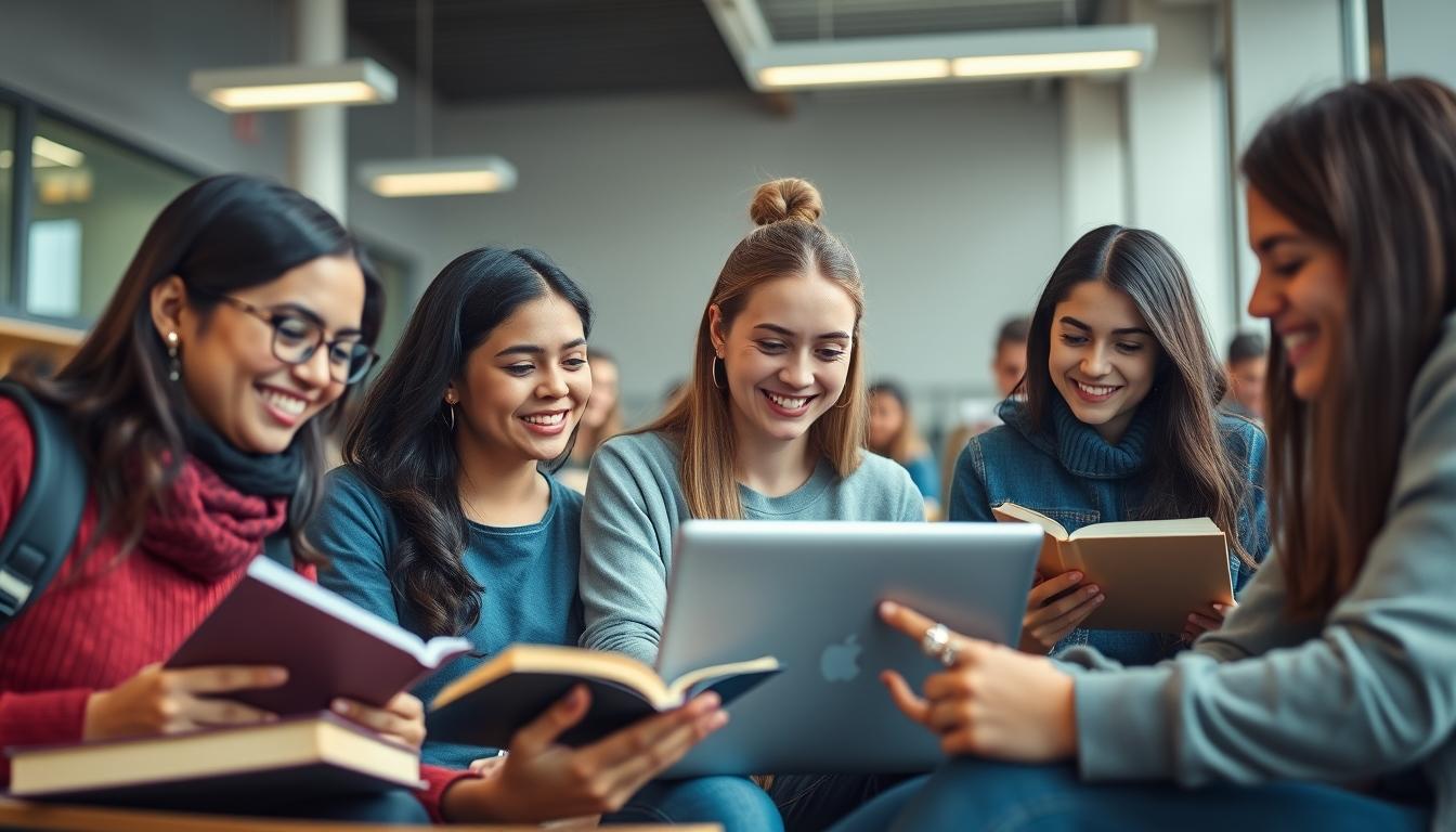 Student developing practical and academic skills