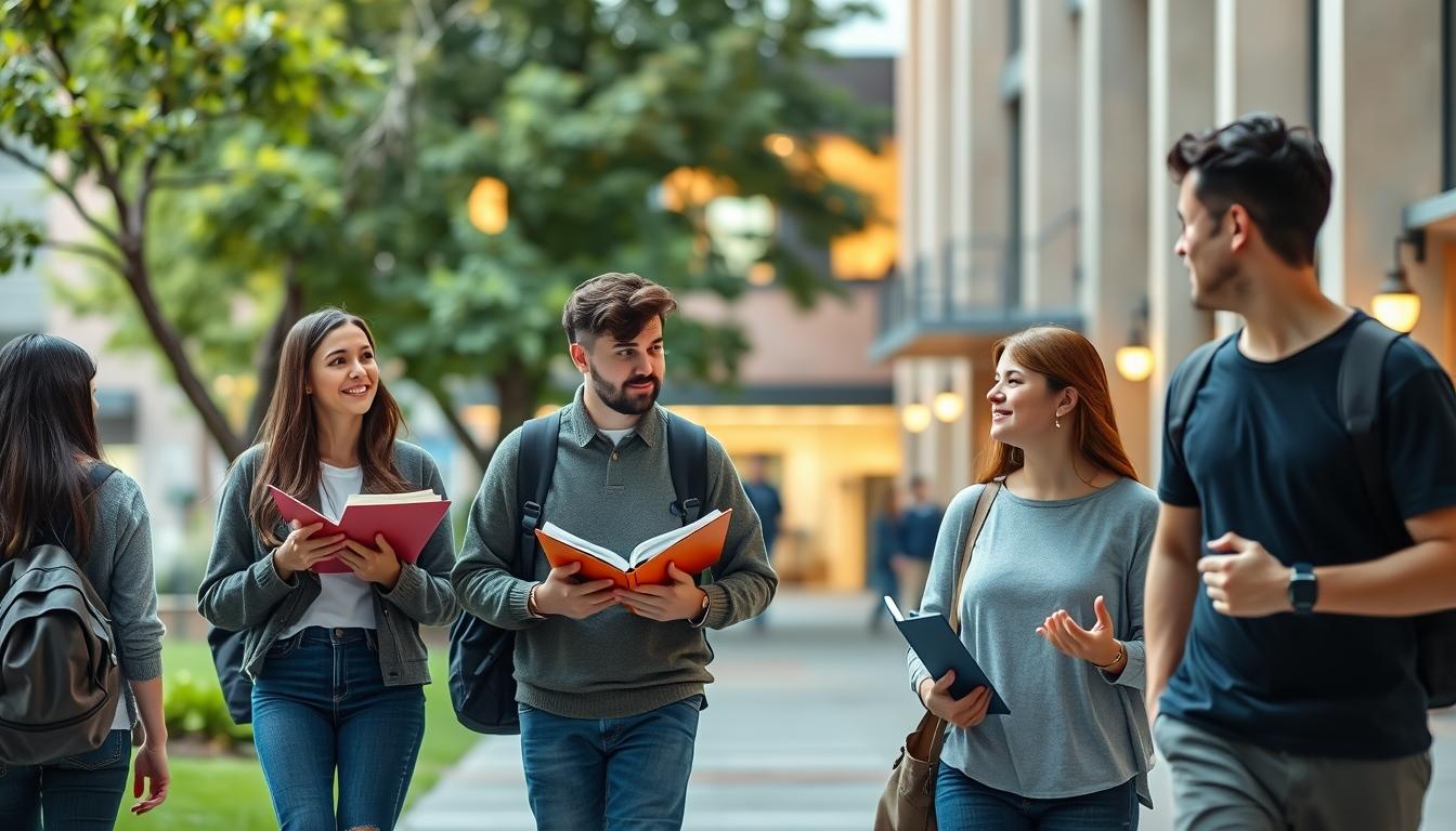 Structured study materials and learning resources on a desk