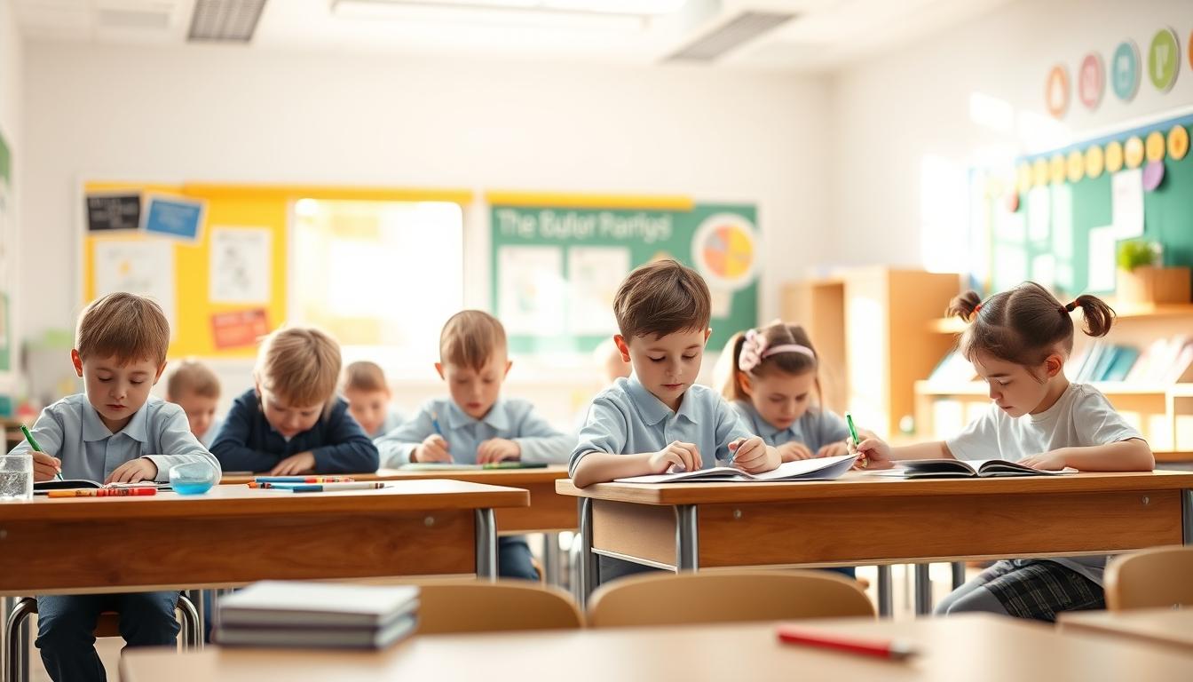 Student using learning strategies while studying